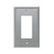 Amerelle Amerelle Metro Brushed Nickel 1 gang Die-Cast Metal Decorator Wall Plate 1 pk 77RBN - alternate 1